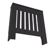 FM FURNITURE Rio Radiator Cover with Storage Space Saving Design Wengue