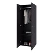 FM FURNITURE Basin 2 Doors Tall Wardrobe Cabinet Bedroom Wenge