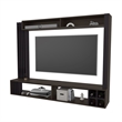 FM FURNITURE Franklin Entertainment Center with Open Storagand for Wine Wenge