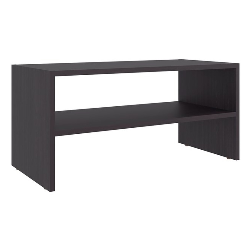 FM FURNITURE Norris shoe rack in melamine with 2 shelves Wenge