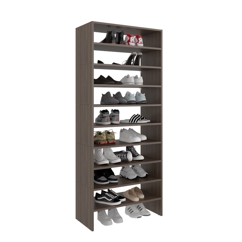 FM FURNITURE Omeo Shoe Rack with Open Shelves for Modern Home Spaces
