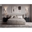Arial Set of 2 Modern Wenge Nightstands with 2 Drawers for Bedroom Storage