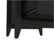 Arial Set of 2 Modern Wenge Nightstands with 2 Drawers for Bedroom Storage