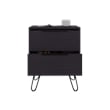 Seneca Set of 2 Modern Nightstands with 2 Drawers  Functional and Stylish Bedroom Furniture brown Engineered Wood