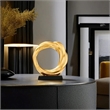 House of Avana Gold Resin Circle Sculpture Elegant Home Decor