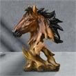 House of Avana Bronze Brown Resin Horse Head Sculpture