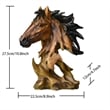 House of Avana Bronze Brown Resin Horse Head Sculpture