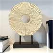 Elegant Resin Sunflower Figurine for Home Office Decoration in White