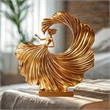 House of Avana Gold Resin Ballet Dancer Elegant Modern Home Decor Statue