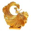 House of Avana Gold Resin Ballet Dancer Elegant Modern Home Decor Statue