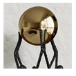 House of Avana Golden Metal Ball Weightlifter Statue Abstract Desk Decor