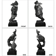 House of Avana Silent Thinker Gray Metal Abstract Sculpture