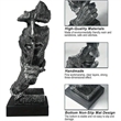 House of Avana Silent Thinker Gray Metal Abstract Sculpture