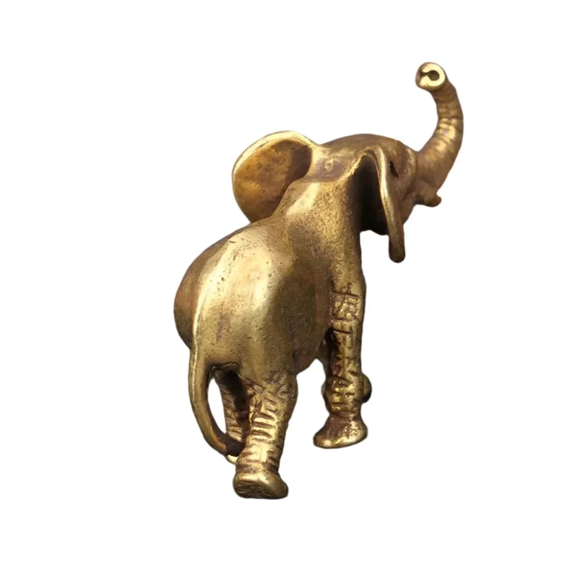 House of Avana Antique Gold Resin Miniature Elephant Figurines