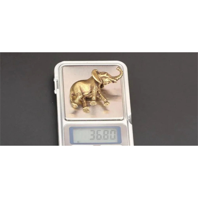 House of Avana Antique Gold Resin Miniature Elephant Figurines