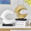House of Avana Modern Golden Resin Decorative Abstract Sculpture