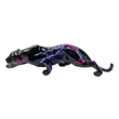 House of Avana Decorative Black Resin Cheetah Figurine with Lightning Pattern