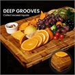 House of Avana Celebration Brown Bamboo Cutting Board Set
