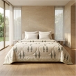 Flowering Garden Trees Hand Block Printed Sanganeri Quilted Comforter