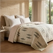 Flowering Garden Trees Hand Block Printed Sanganeri Quilted Comforter