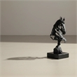 Abstract Hollow  Polyresin Black Horse Head Sculpture