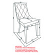 Contemporary Faux Leather and Metal Dining Chair Set of 2 Grey and Chrome