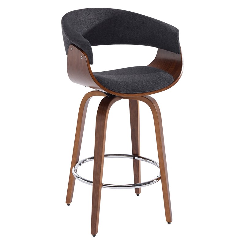 MidCentury Fabric and Bent Wood 26