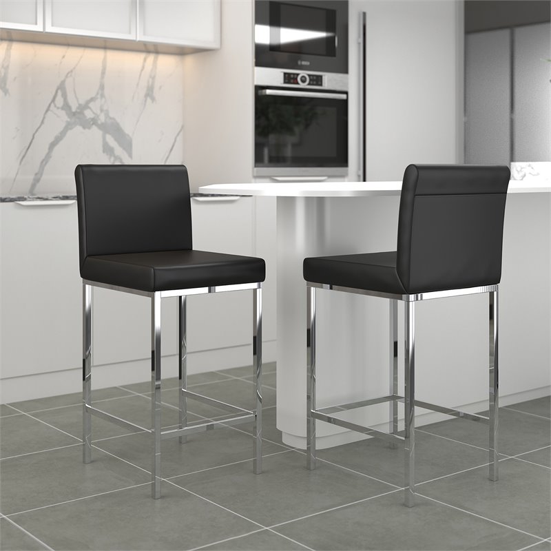 Contemporary Faux Leather and Metal 26