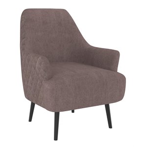 nomi tufting modern fabric upholstered/solid wood accent chair
