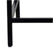 Industrial Chic Solid Wood and Wrought Iron Accent Table Natural Burnt and Black
