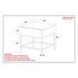 Industrial Chic Solid Wood and Wrought Iron Accent Table Natural Burnt and Black