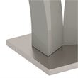 Napoli Modern Faux Marble/Stainless Steel Accent Table in Gray