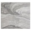 Napoli Modern Faux Marble/Stainless Steel Accent Table in Gray