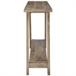 Volsa Rustic Modern 2-Tier Solid Wood Console Table in Reclaimed Gray