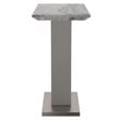 Napoli Modern Faux Marble/Stainless Steel Console Table in Gray