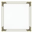 Contemporary Metal and Glass Large Accent Table Gold