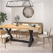 MidCentury Modern Fabric and Wood Dining Chair Beige and Natural