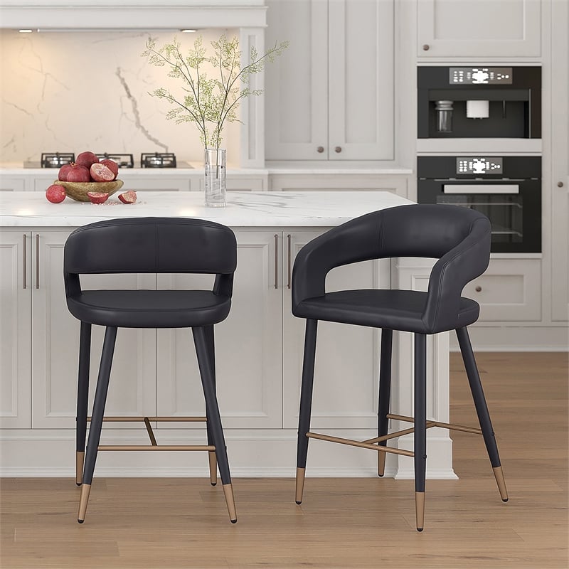 Modern Faux Leather and Metal 26