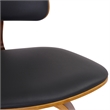 MidCentury Faux Leather and Wood 26
