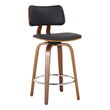 MidCentury Faux Leather and Wood 26