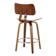 MidCentury Faux Leather and Wood 26