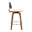 MidCentury Faux Leather and Wood 26