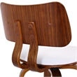 MidCentury Faux Leather and Wood 26
