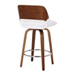 MidCentury Faux Leather and Wood 26