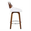 MidCentury Faux Leather and Wood 26