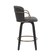 MidCentury Faux Leather Wood 26