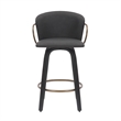 MidCentury Faux Leather Wood 26