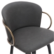 MidCentury Faux Leather Wood 26