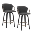 MidCentury Faux Leather Wood 26