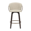 MidCentury Faux Leather Wood 26